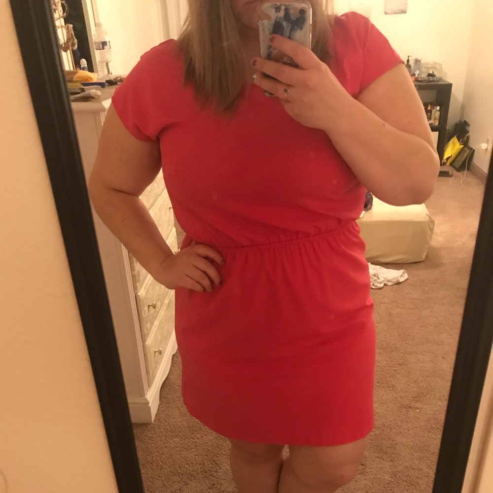 Hot pink dress